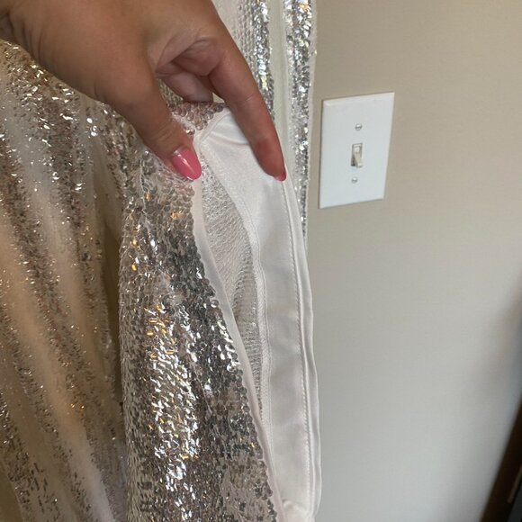 Genevieve White Sequin Trousers - 12th Tribe - Picture 5 of 10